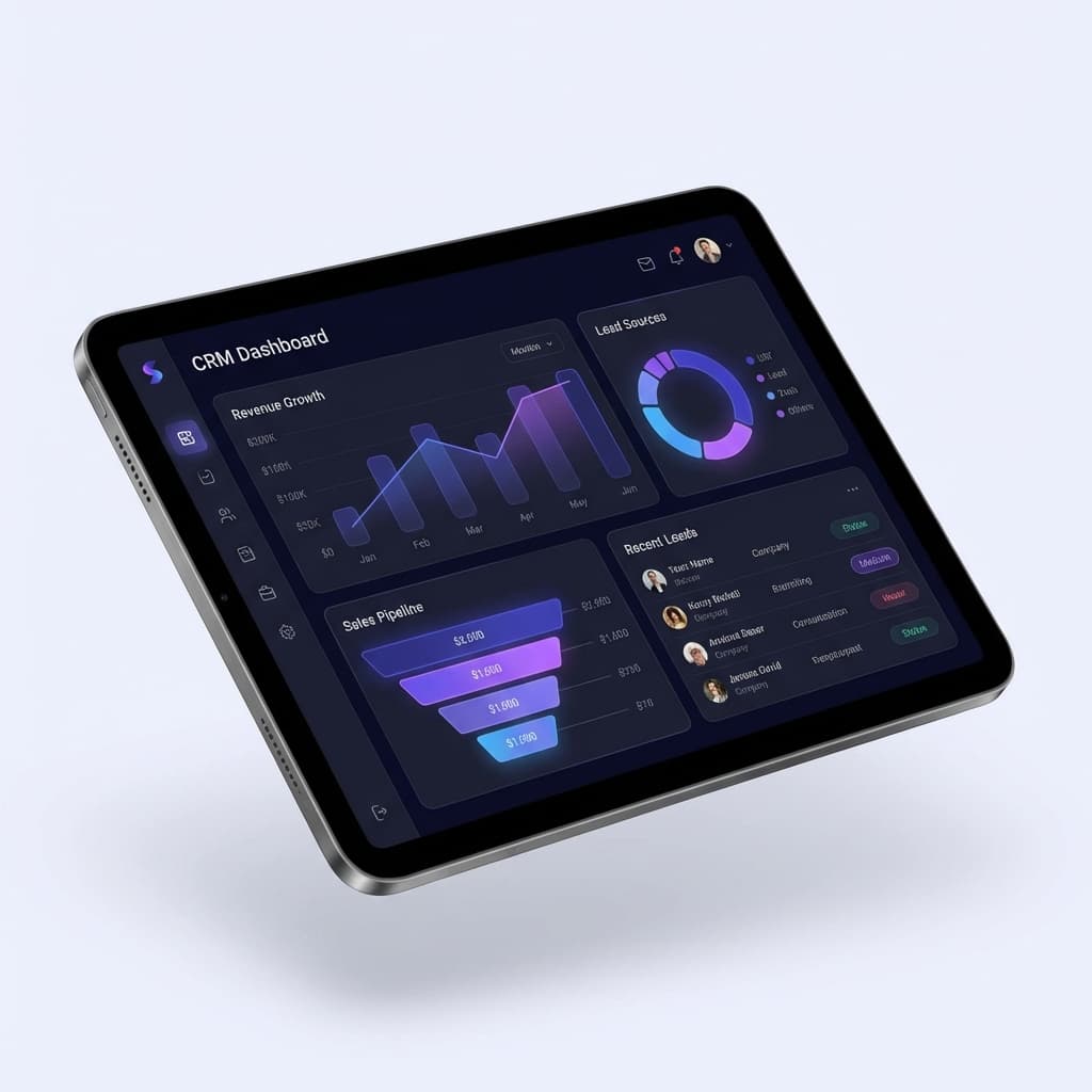 WeCan CRM Dashboard Mockup